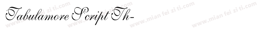 Tabulamore Script Th字体转换